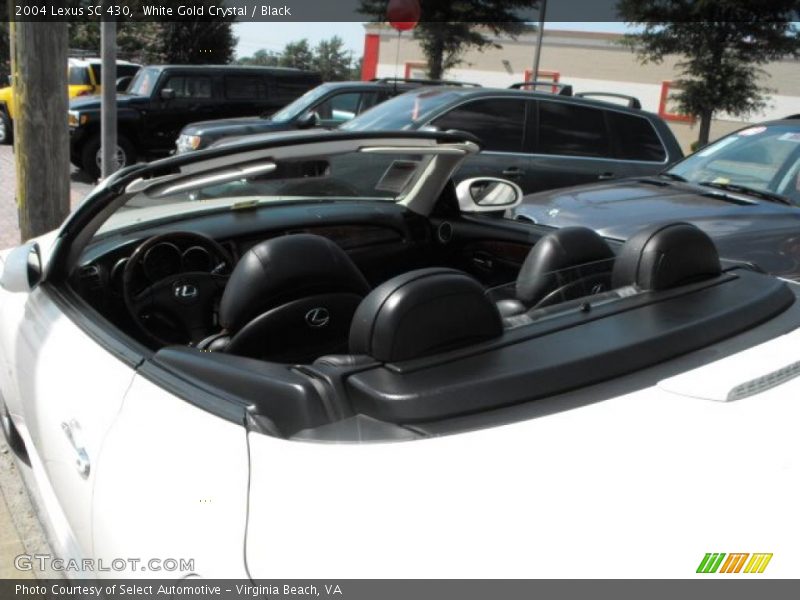 White Gold Crystal / Black 2004 Lexus SC 430