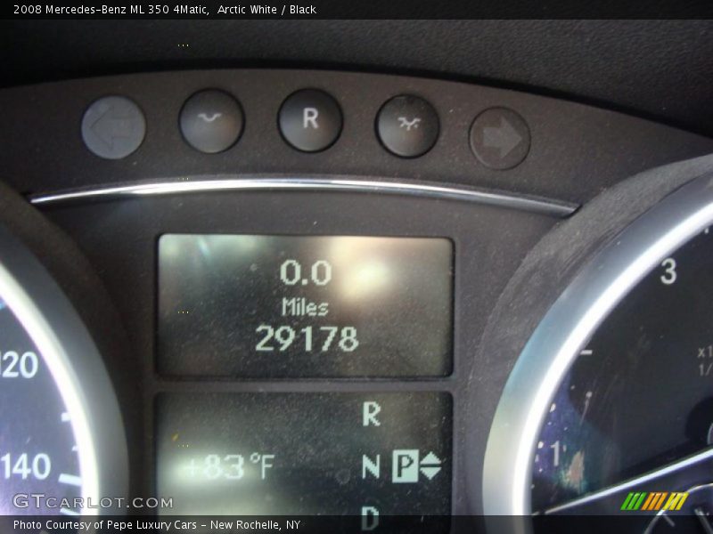 Arctic White / Black 2008 Mercedes-Benz ML 350 4Matic