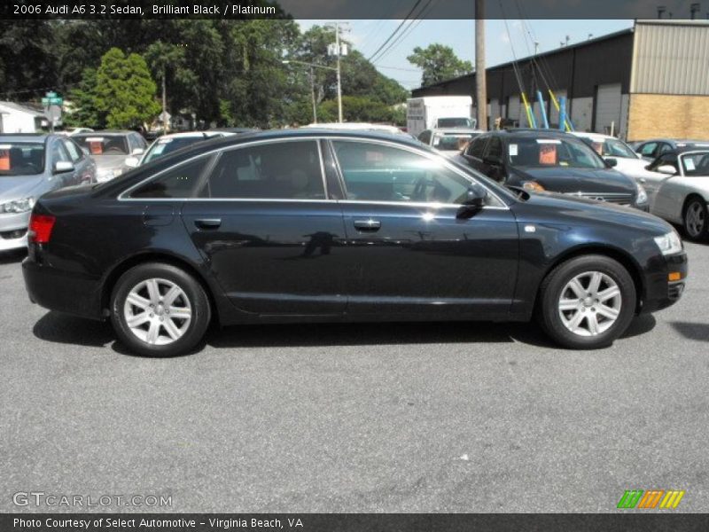Brilliant Black / Platinum 2006 Audi A6 3.2 Sedan