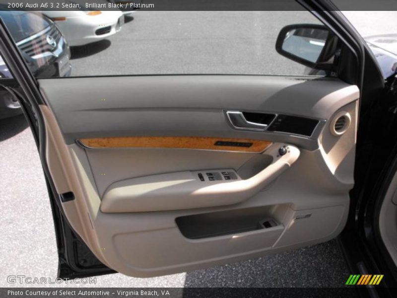 Brilliant Black / Platinum 2006 Audi A6 3.2 Sedan