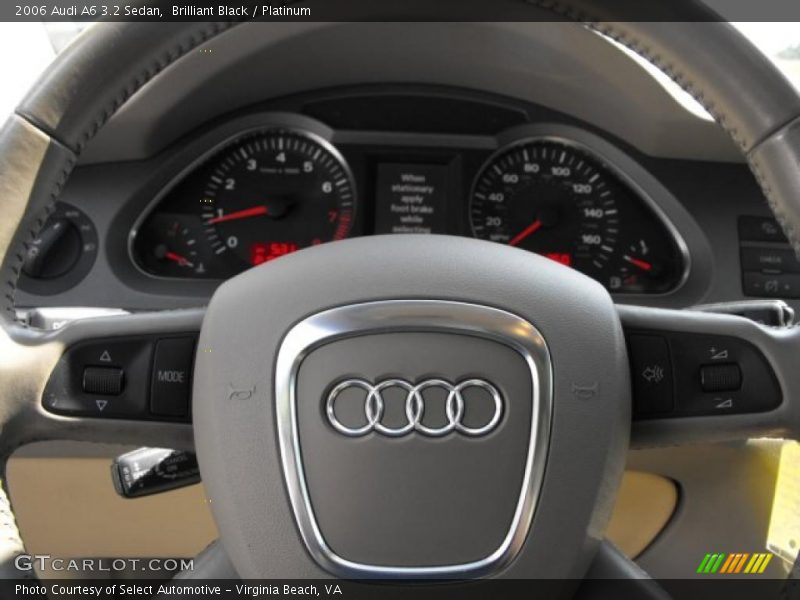 Brilliant Black / Platinum 2006 Audi A6 3.2 Sedan