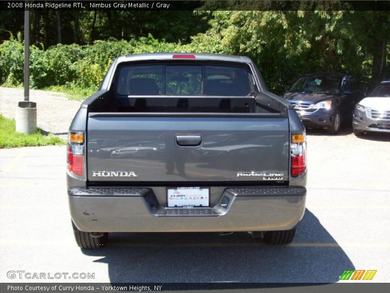 Nimbus Gray Metallic / Gray 2008 Honda Ridgeline RTL