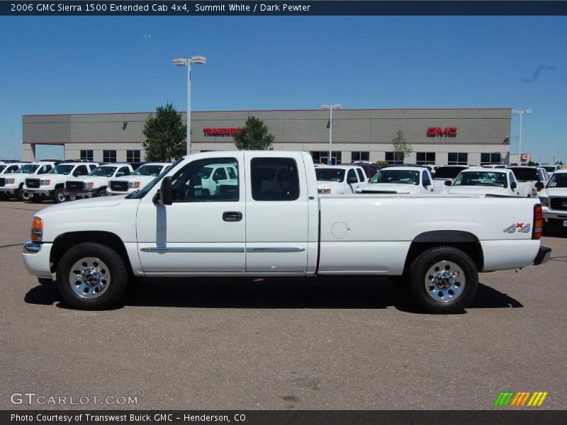 Summit White / Dark Pewter 2006 GMC Sierra 1500 Extended Cab 4x4