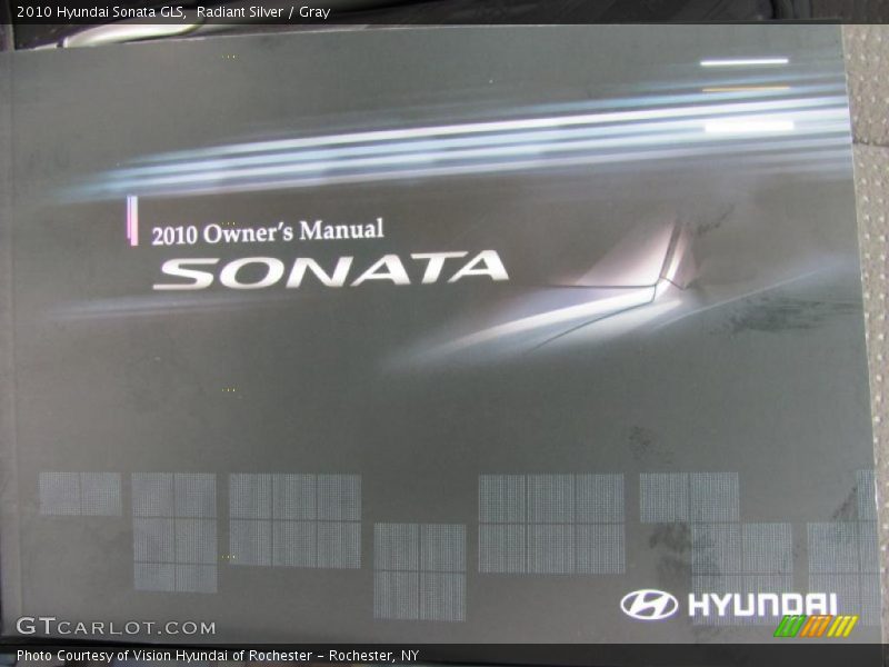 Radiant Silver / Gray 2010 Hyundai Sonata GLS