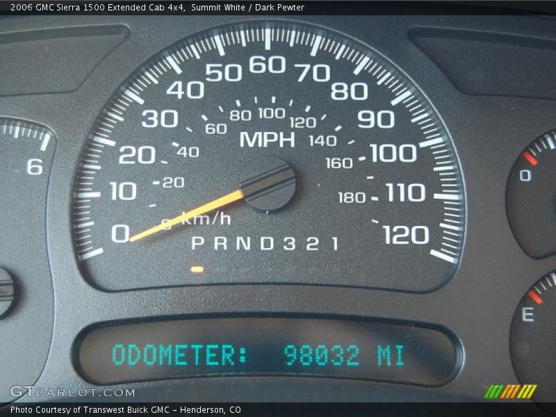 Summit White / Dark Pewter 2006 GMC Sierra 1500 Extended Cab 4x4