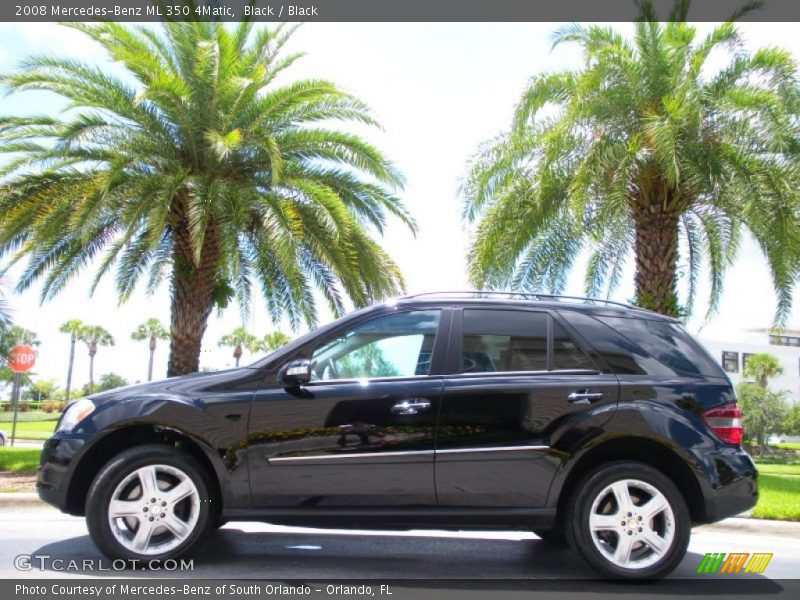 Black / Black 2008 Mercedes-Benz ML 350 4Matic