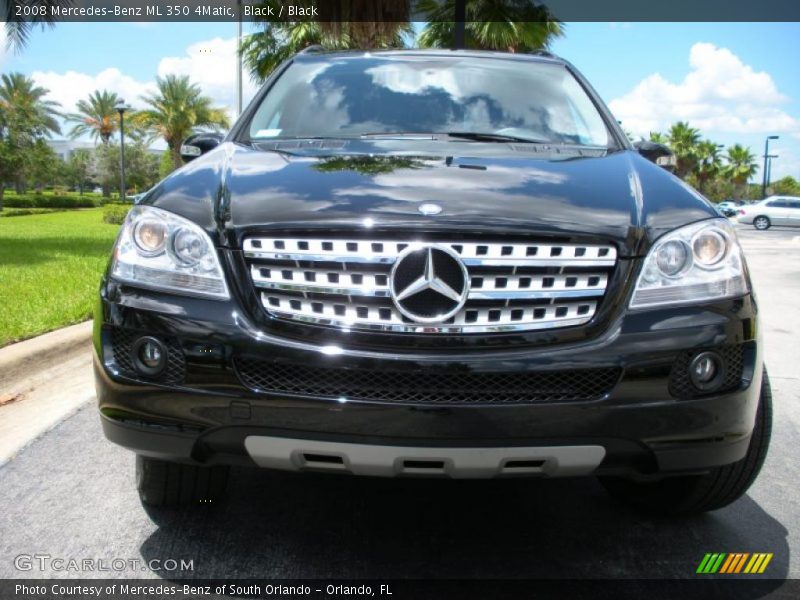 Black / Black 2008 Mercedes-Benz ML 350 4Matic