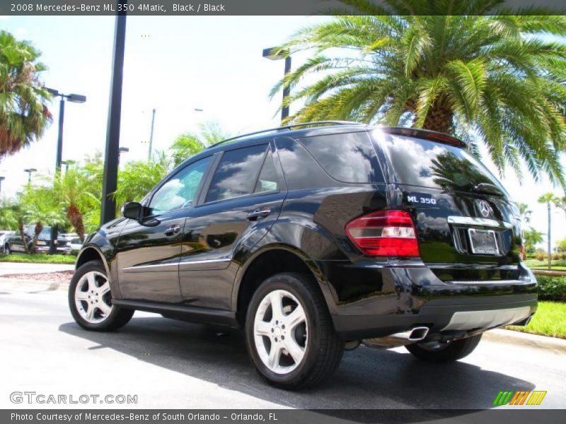 Black / Black 2008 Mercedes-Benz ML 350 4Matic