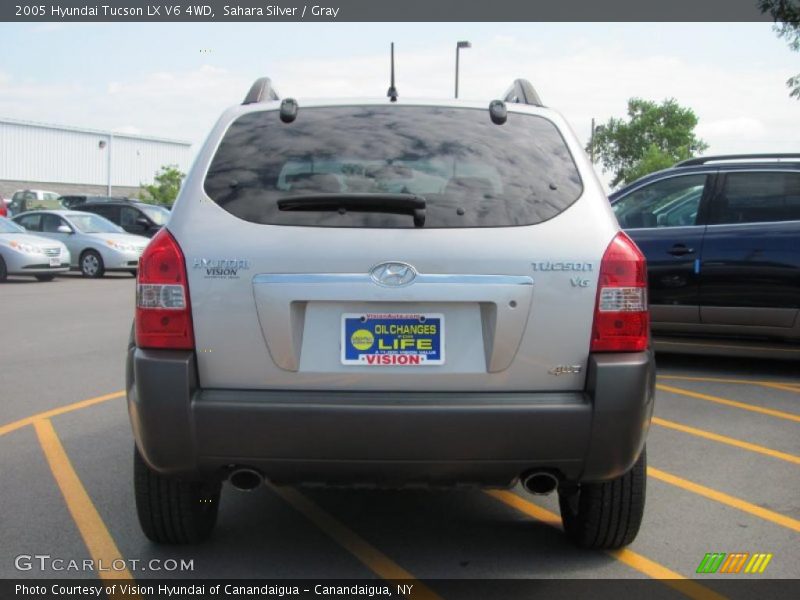 Sahara Silver / Gray 2005 Hyundai Tucson LX V6 4WD