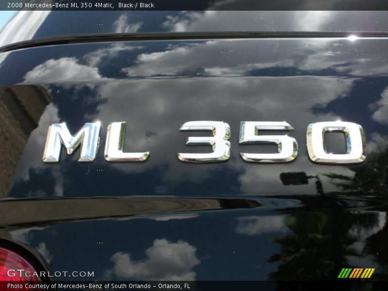 Black / Black 2008 Mercedes-Benz ML 350 4Matic