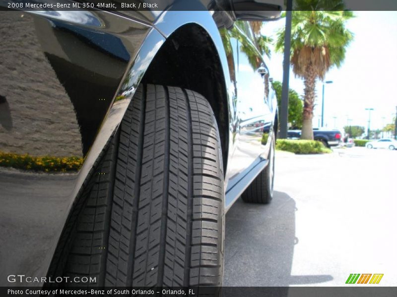 Black / Black 2008 Mercedes-Benz ML 350 4Matic
