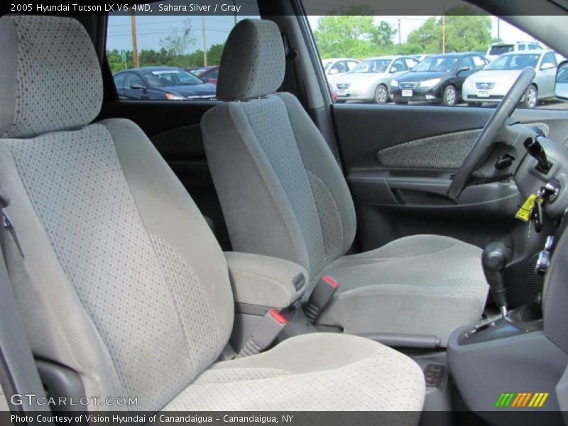 Sahara Silver / Gray 2005 Hyundai Tucson LX V6 4WD