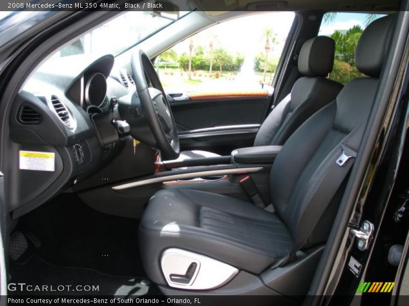 Black / Black 2008 Mercedes-Benz ML 350 4Matic