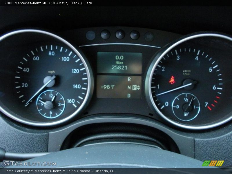 Black / Black 2008 Mercedes-Benz ML 350 4Matic