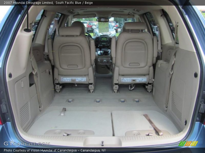 South Pacific Blue / Beige 2007 Hyundai Entourage Limited