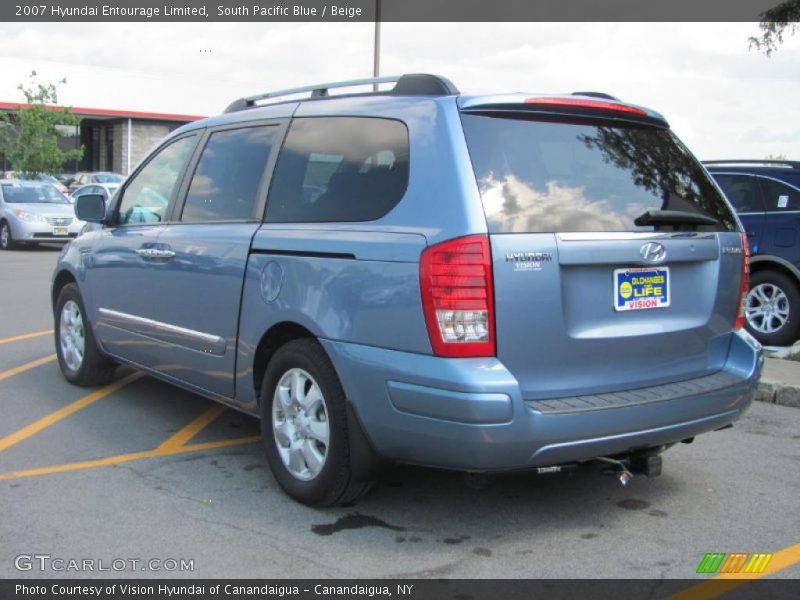 South Pacific Blue / Beige 2007 Hyundai Entourage Limited