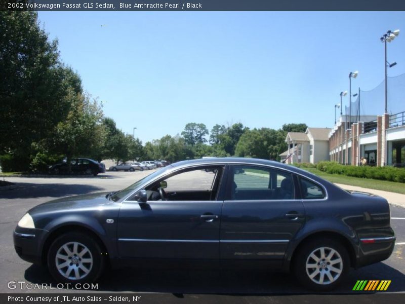 Blue Anthracite Pearl / Black 2002 Volkswagen Passat GLS Sedan