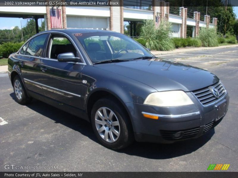 Blue Anthracite Pearl / Black 2002 Volkswagen Passat GLS Sedan
