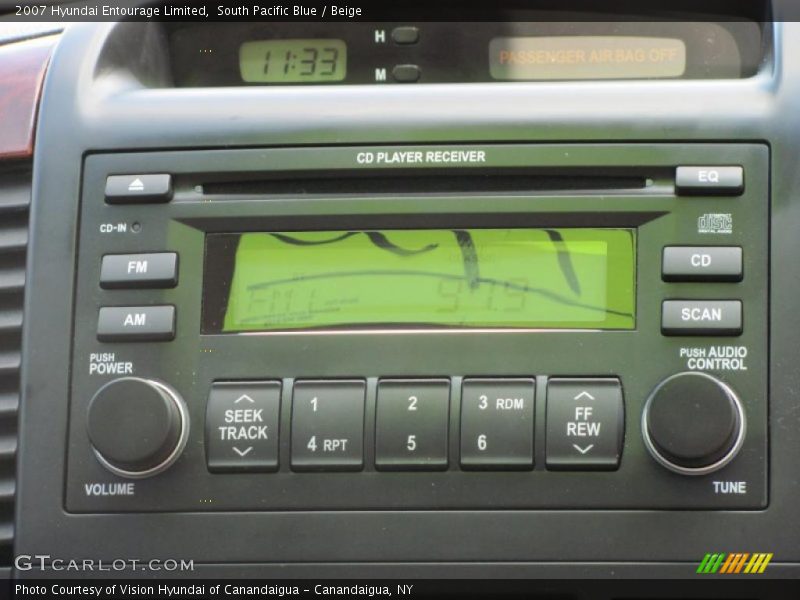 South Pacific Blue / Beige 2007 Hyundai Entourage Limited