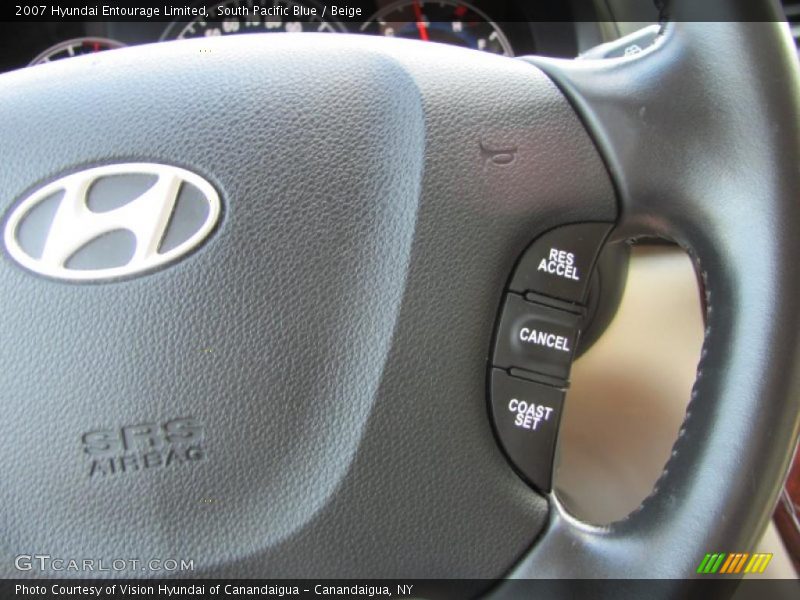 South Pacific Blue / Beige 2007 Hyundai Entourage Limited