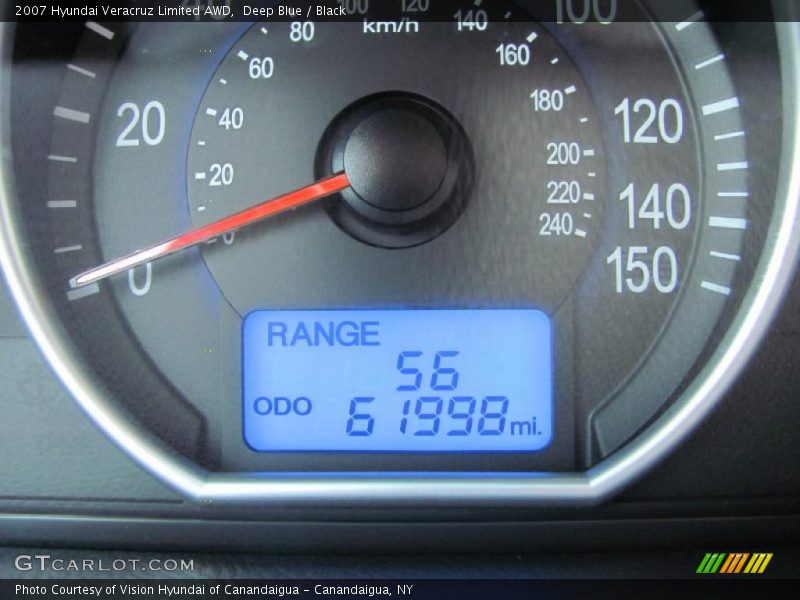 Deep Blue / Black 2007 Hyundai Veracruz Limited AWD