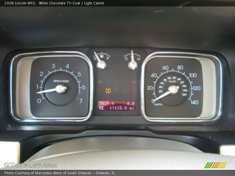 White Chocolate Tri Coat / Light Camel 2008 Lincoln MKX
