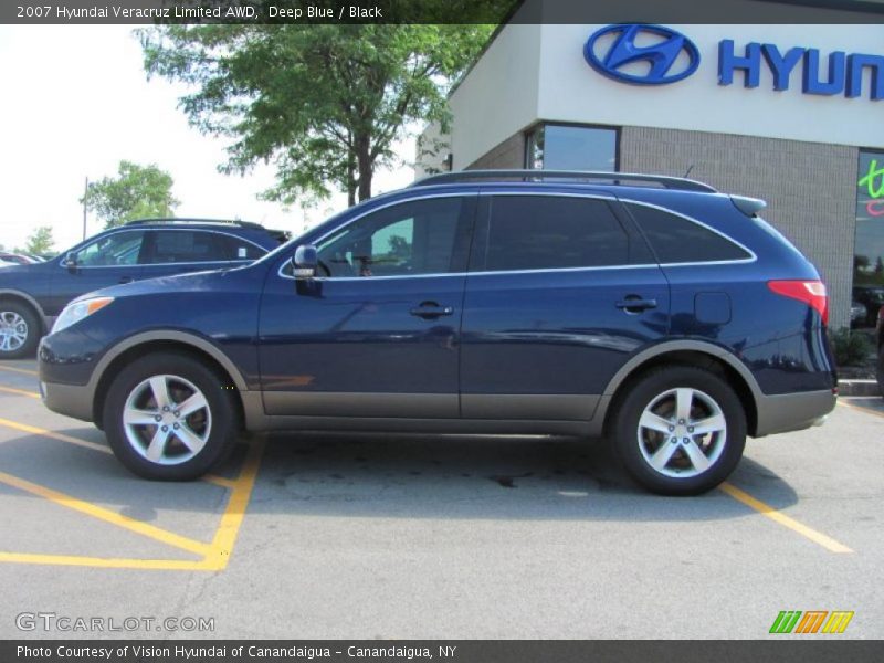 Deep Blue / Black 2007 Hyundai Veracruz Limited AWD