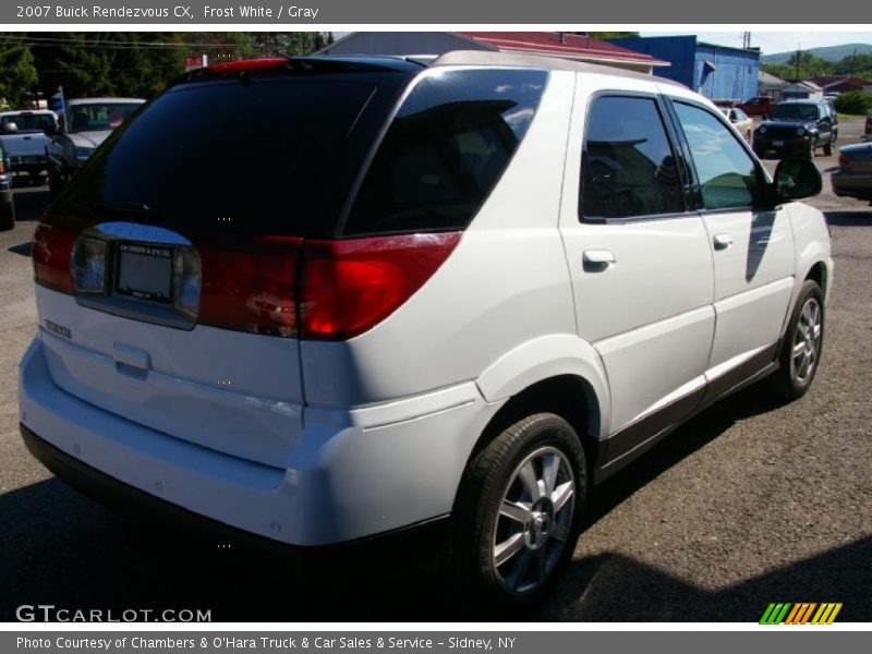 Frost White / Gray 2007 Buick Rendezvous CX