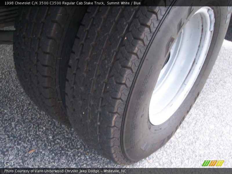 Summit White / Blue 1998 Chevrolet C/K 3500 C3500 Regular Cab Stake Truck