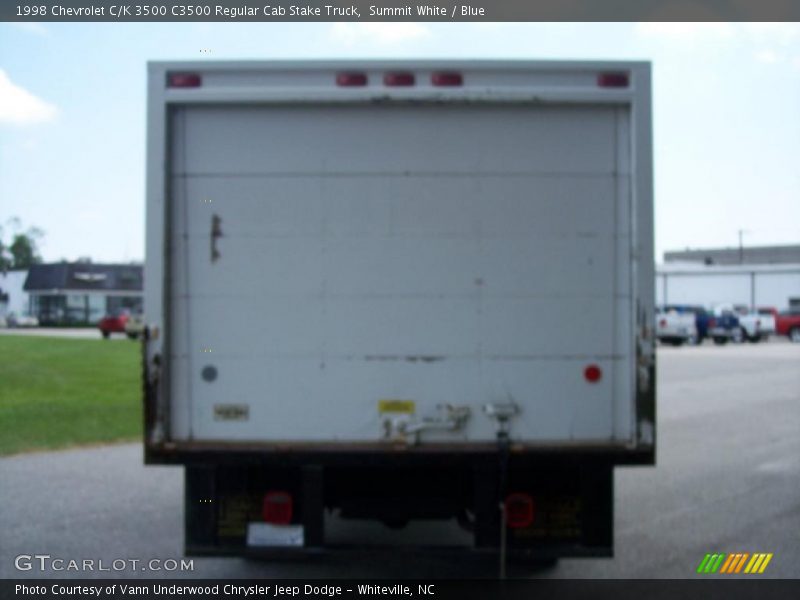 Summit White / Blue 1998 Chevrolet C/K 3500 C3500 Regular Cab Stake Truck