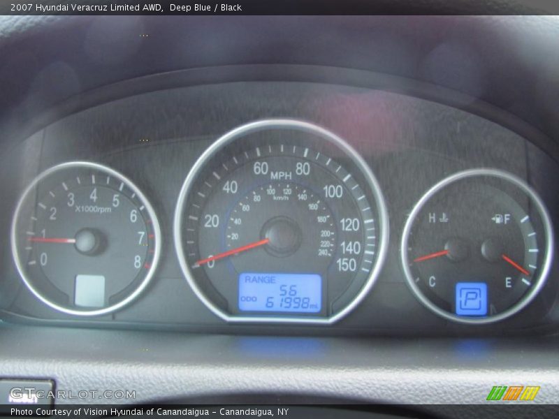 Deep Blue / Black 2007 Hyundai Veracruz Limited AWD