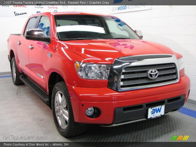 Radiant Red / Graphite Gray 2007 Toyota Tundra Limited CrewMax 4x4