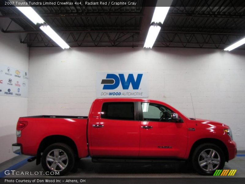 Radiant Red / Graphite Gray 2007 Toyota Tundra Limited CrewMax 4x4