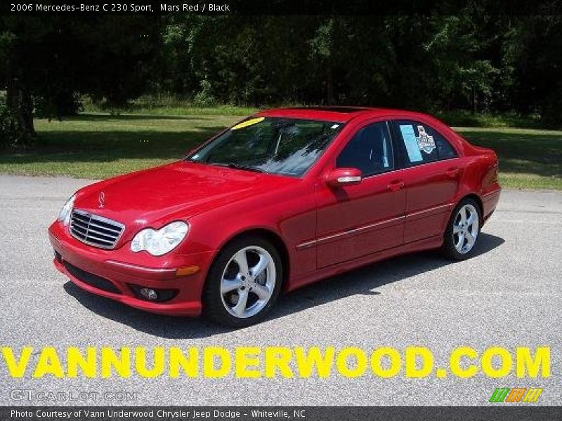 Mars Red / Black 2006 Mercedes-Benz C 230 Sport