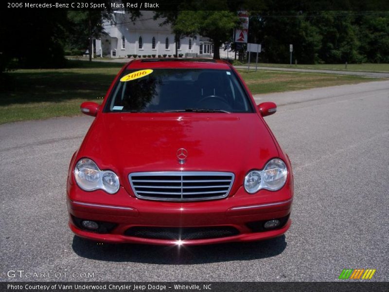 Mars Red / Black 2006 Mercedes-Benz C 230 Sport