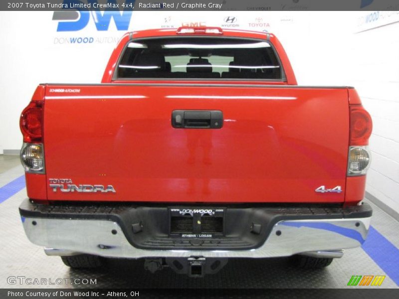 Radiant Red / Graphite Gray 2007 Toyota Tundra Limited CrewMax 4x4