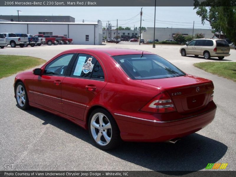 Mars Red / Black 2006 Mercedes-Benz C 230 Sport