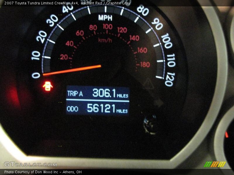 Radiant Red / Graphite Gray 2007 Toyota Tundra Limited CrewMax 4x4