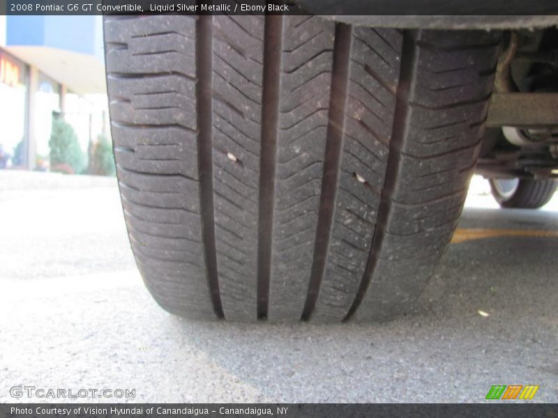Liquid Silver Metallic / Ebony Black 2008 Pontiac G6 GT Convertible
