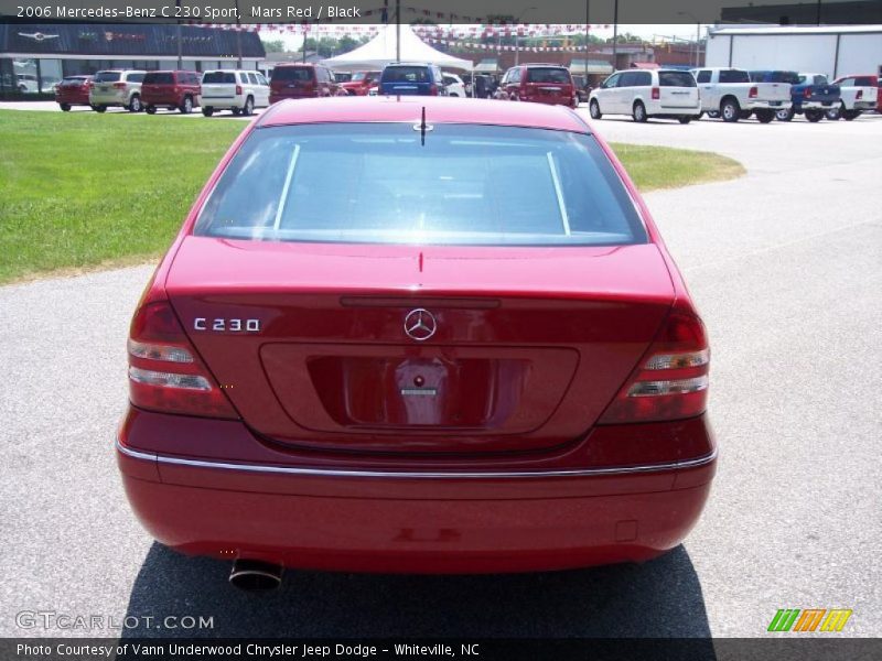 Mars Red / Black 2006 Mercedes-Benz C 230 Sport