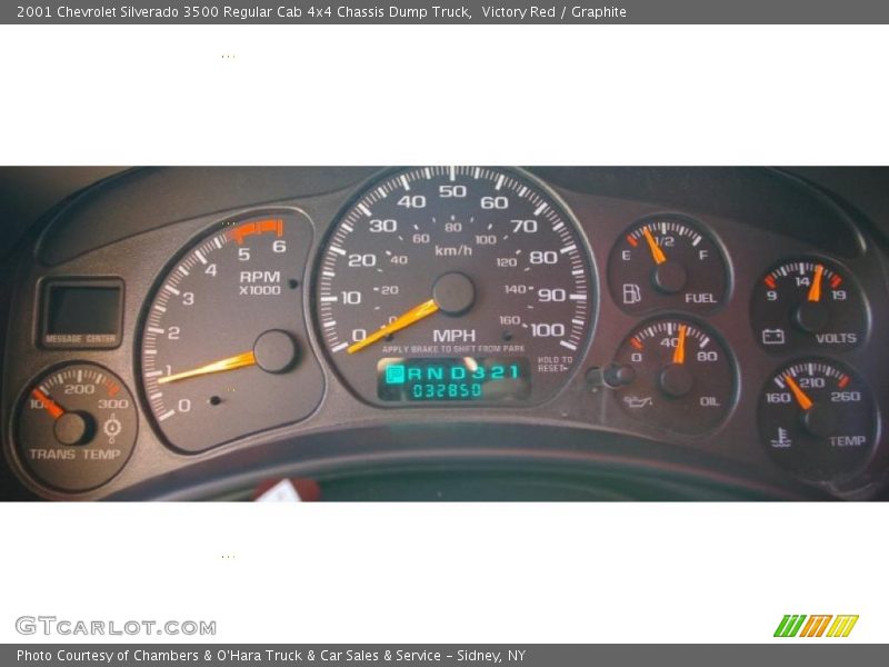 Victory Red / Graphite 2001 Chevrolet Silverado 3500 Regular Cab 4x4 Chassis Dump Truck