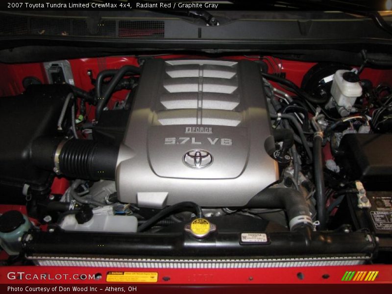 Radiant Red / Graphite Gray 2007 Toyota Tundra Limited CrewMax 4x4