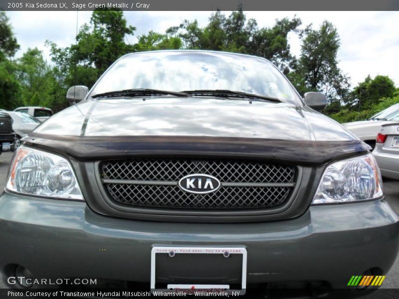 Sage Green Metallic / Gray 2005 Kia Sedona LX