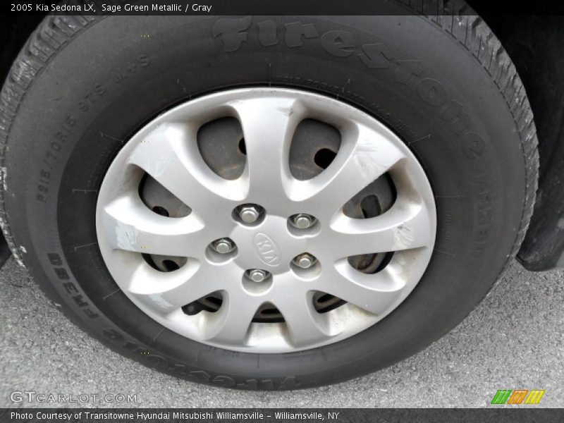 Sage Green Metallic / Gray 2005 Kia Sedona LX