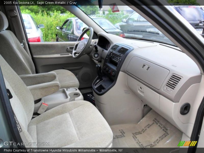 Sage Green Metallic / Gray 2005 Kia Sedona LX