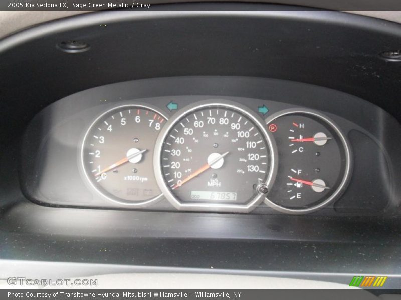 Sage Green Metallic / Gray 2005 Kia Sedona LX