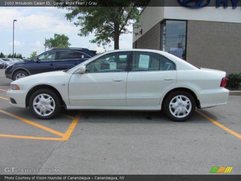 Dover White Pearl / Gray 2003 Mitsubishi Galant ES