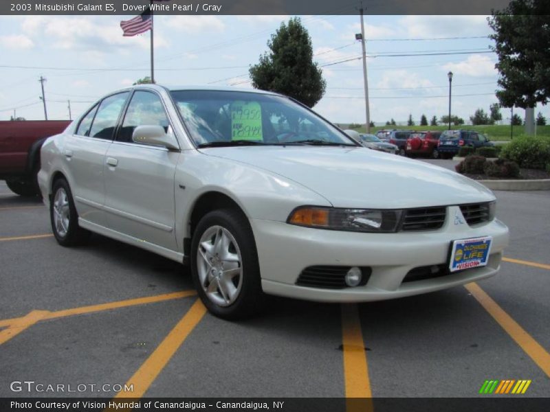 Dover White Pearl / Gray 2003 Mitsubishi Galant ES