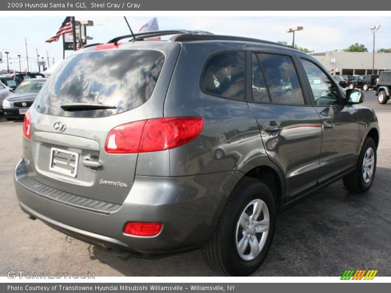 Steel Gray / Gray 2009 Hyundai Santa Fe GLS