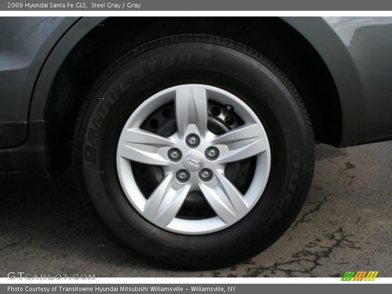 Steel Gray / Gray 2009 Hyundai Santa Fe GLS